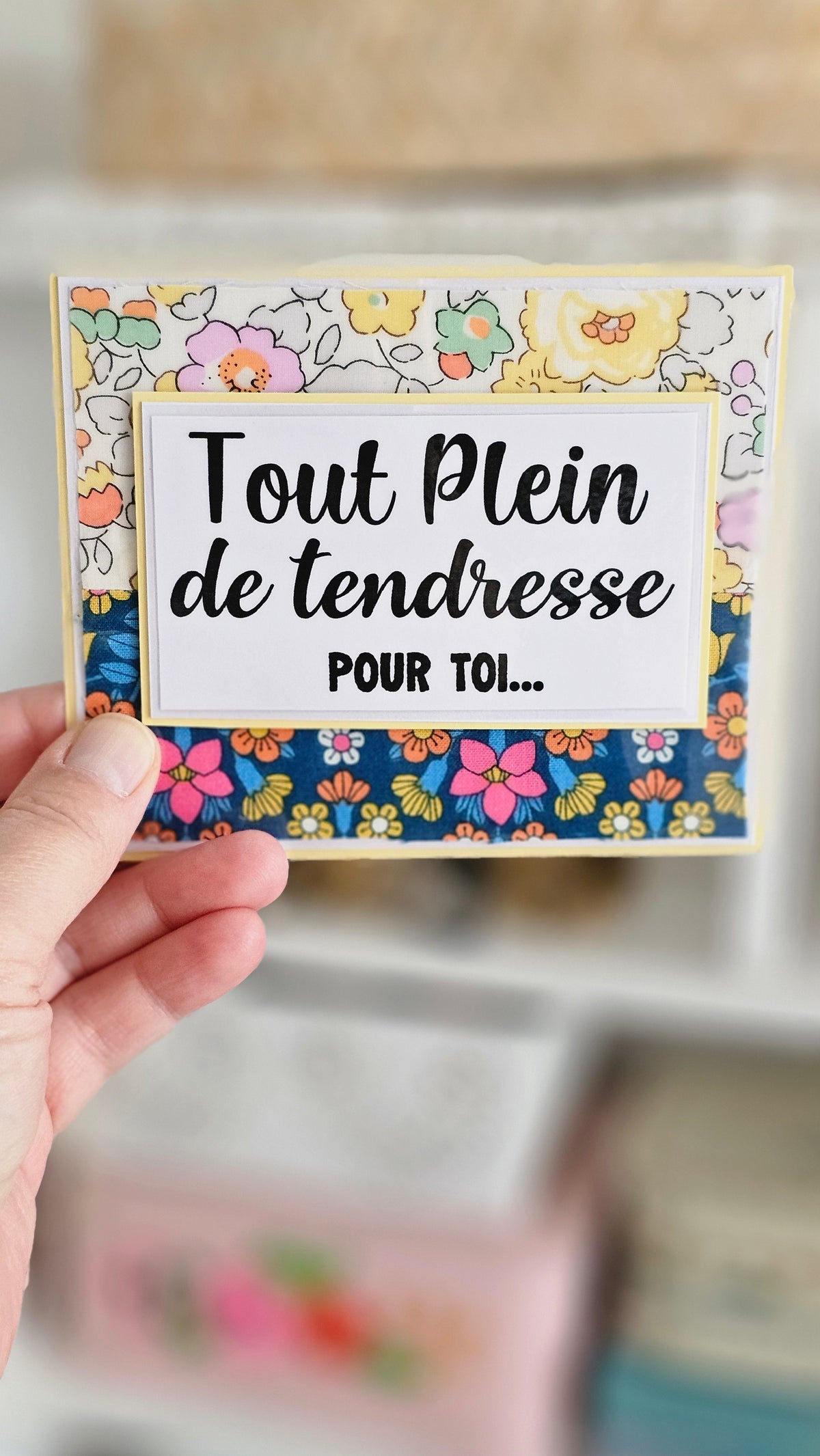 Carte tissu liberty