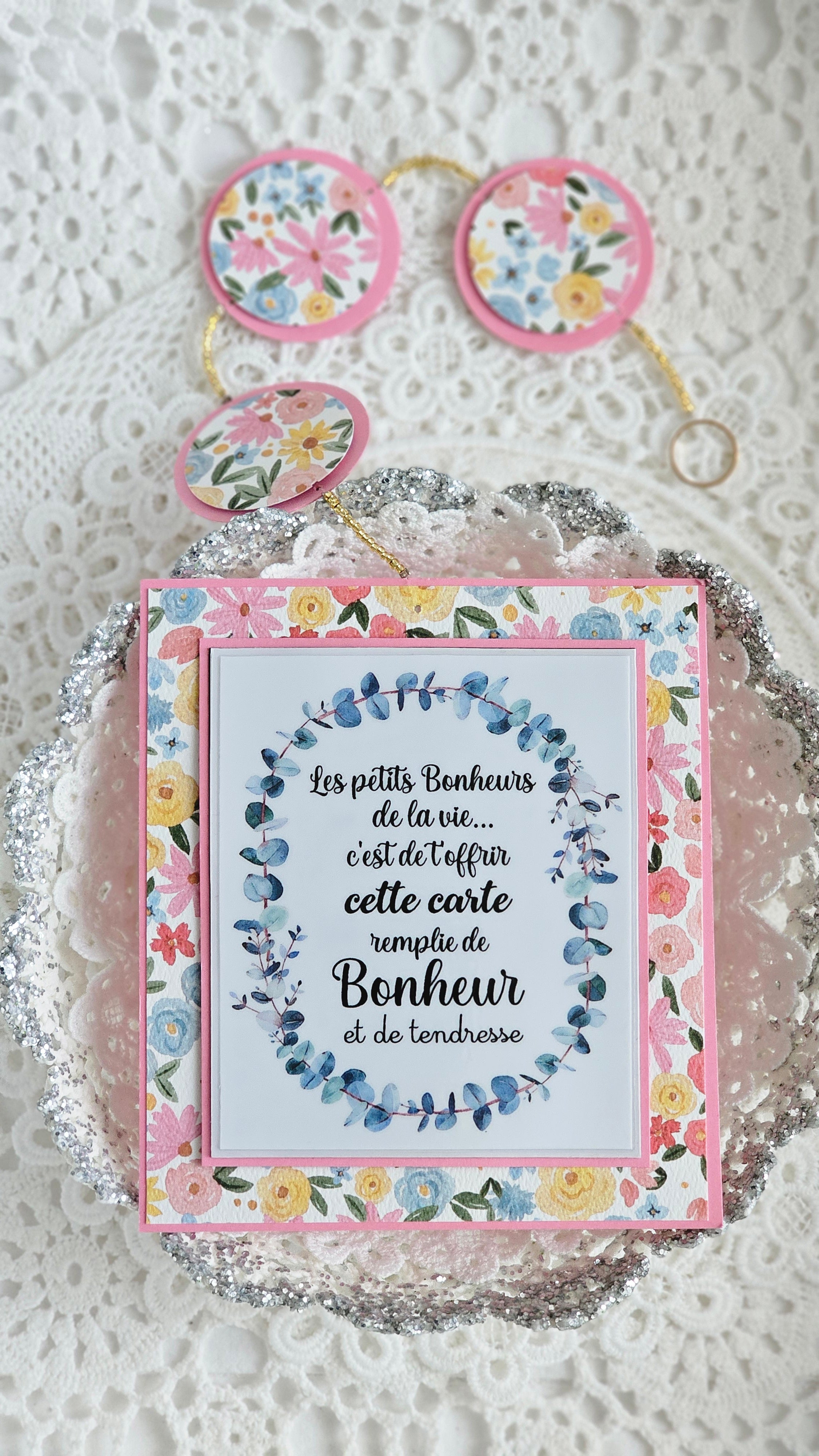 Carte bonheur à suspendre