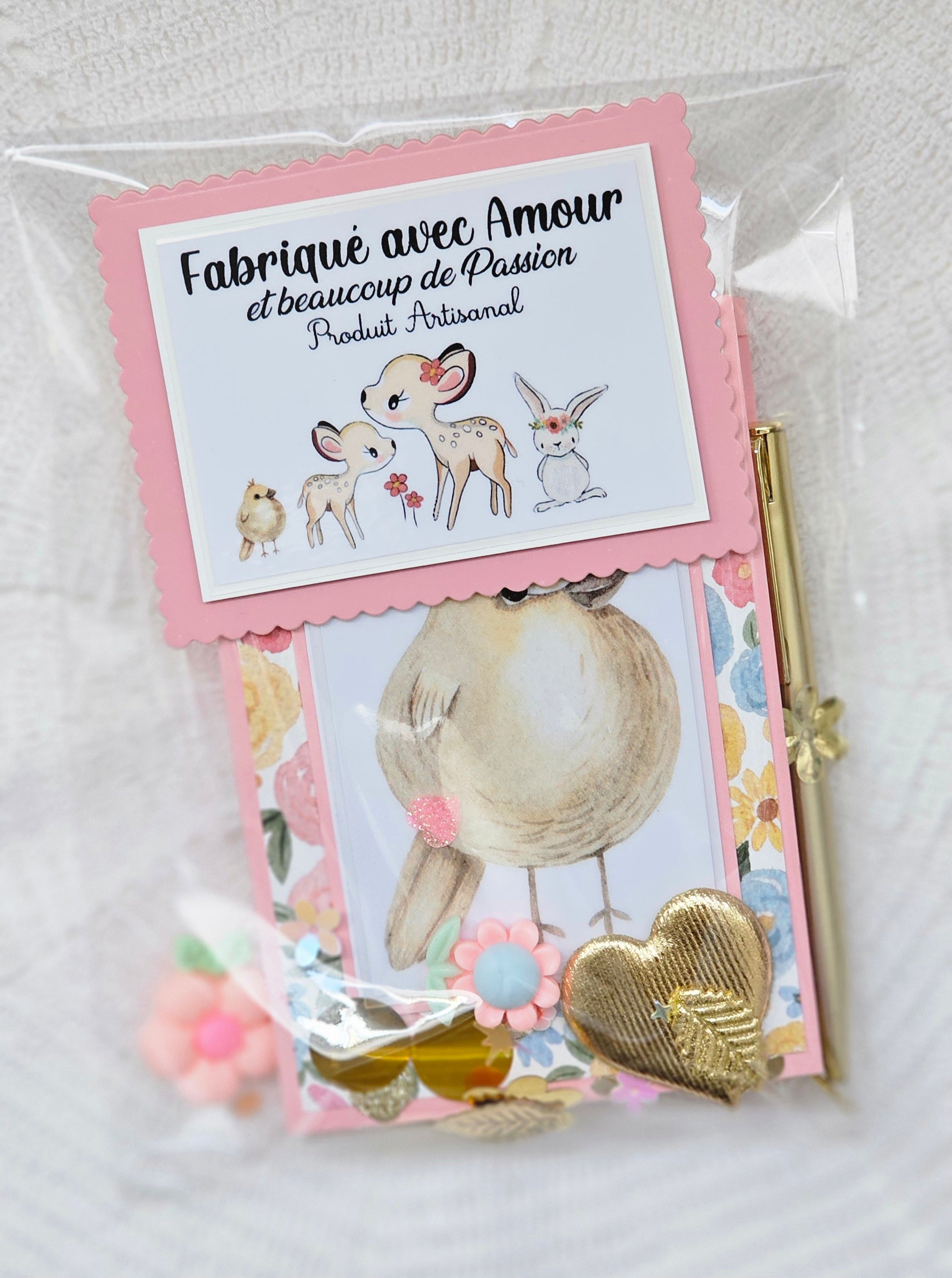 Carnet carte oiseau