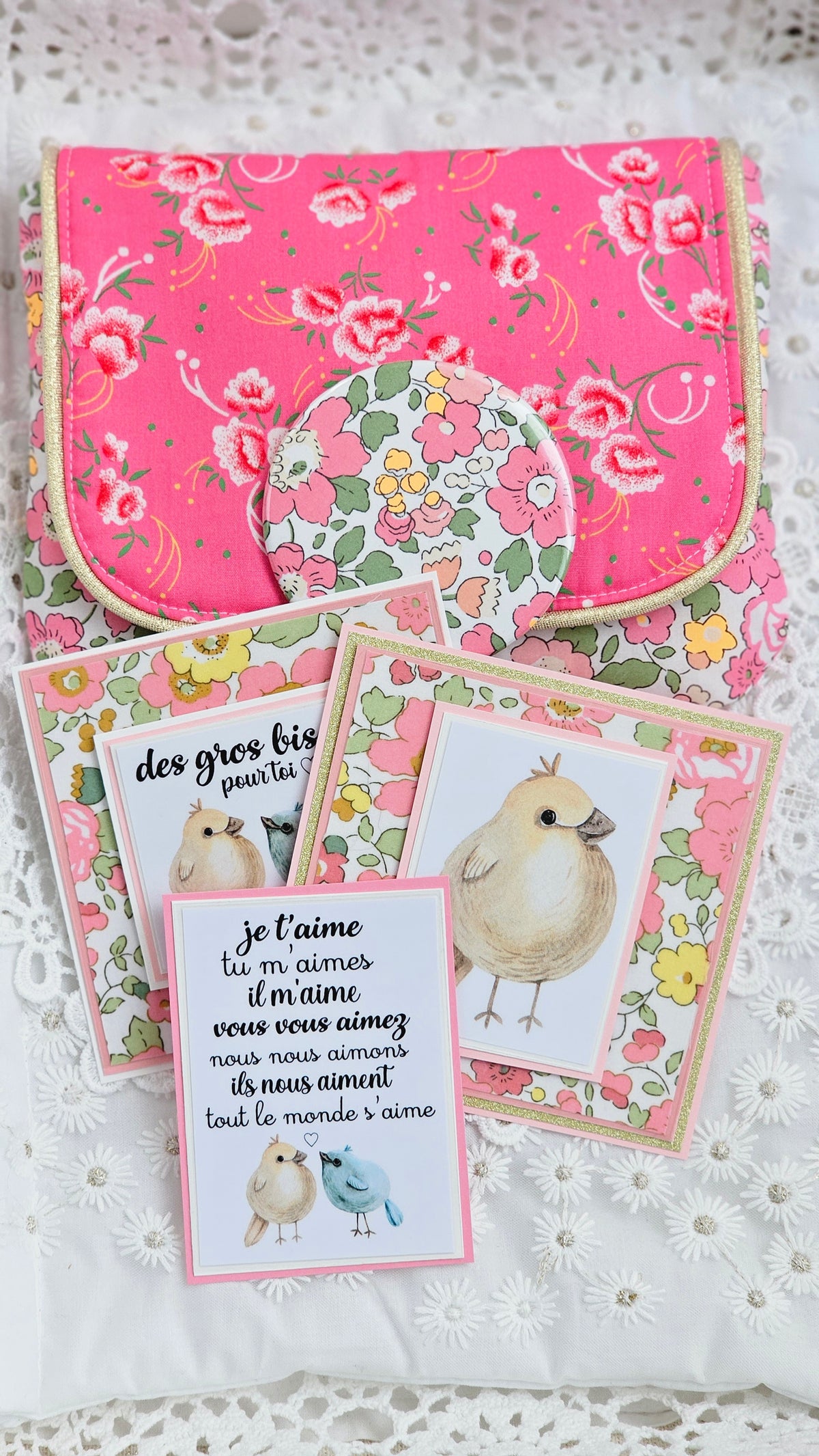 Pochette liberty et cartes