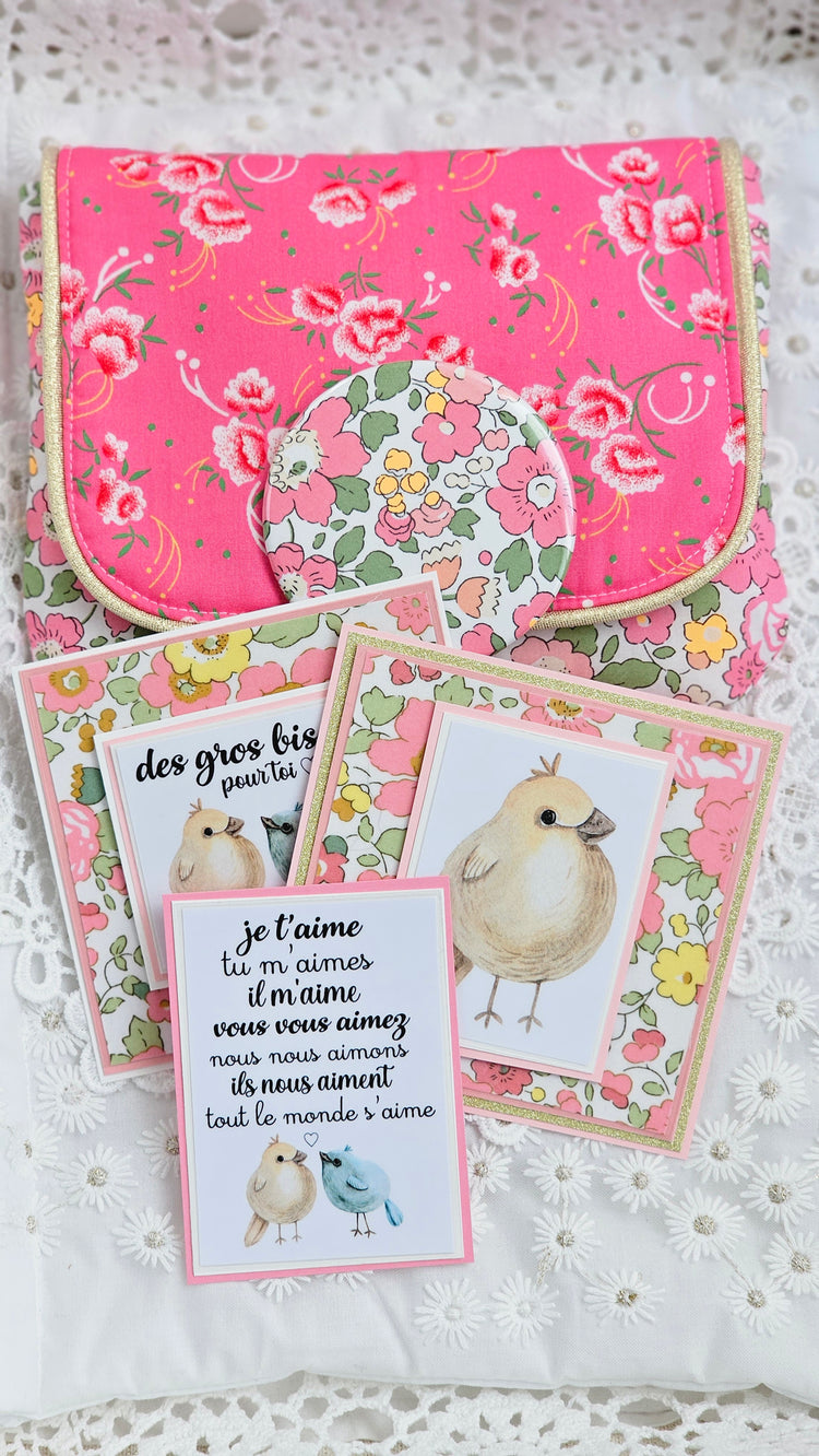 Pochette liberty et cartes