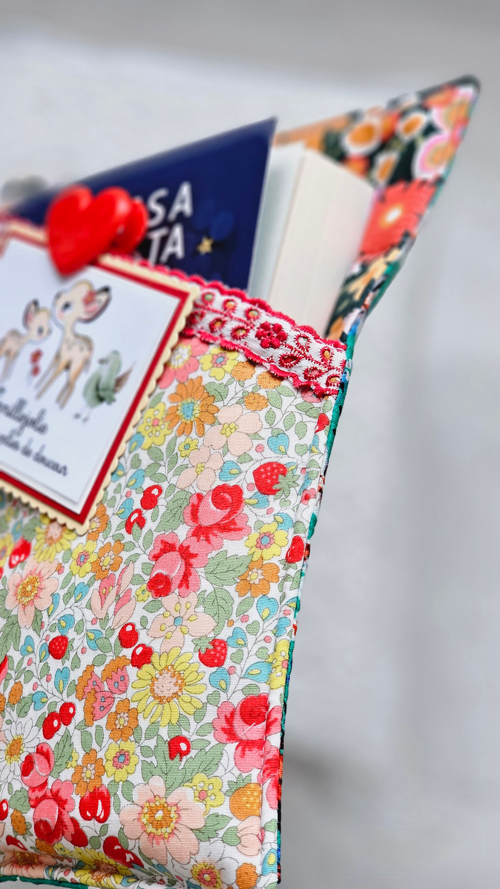 Pochette tissu livre de poche