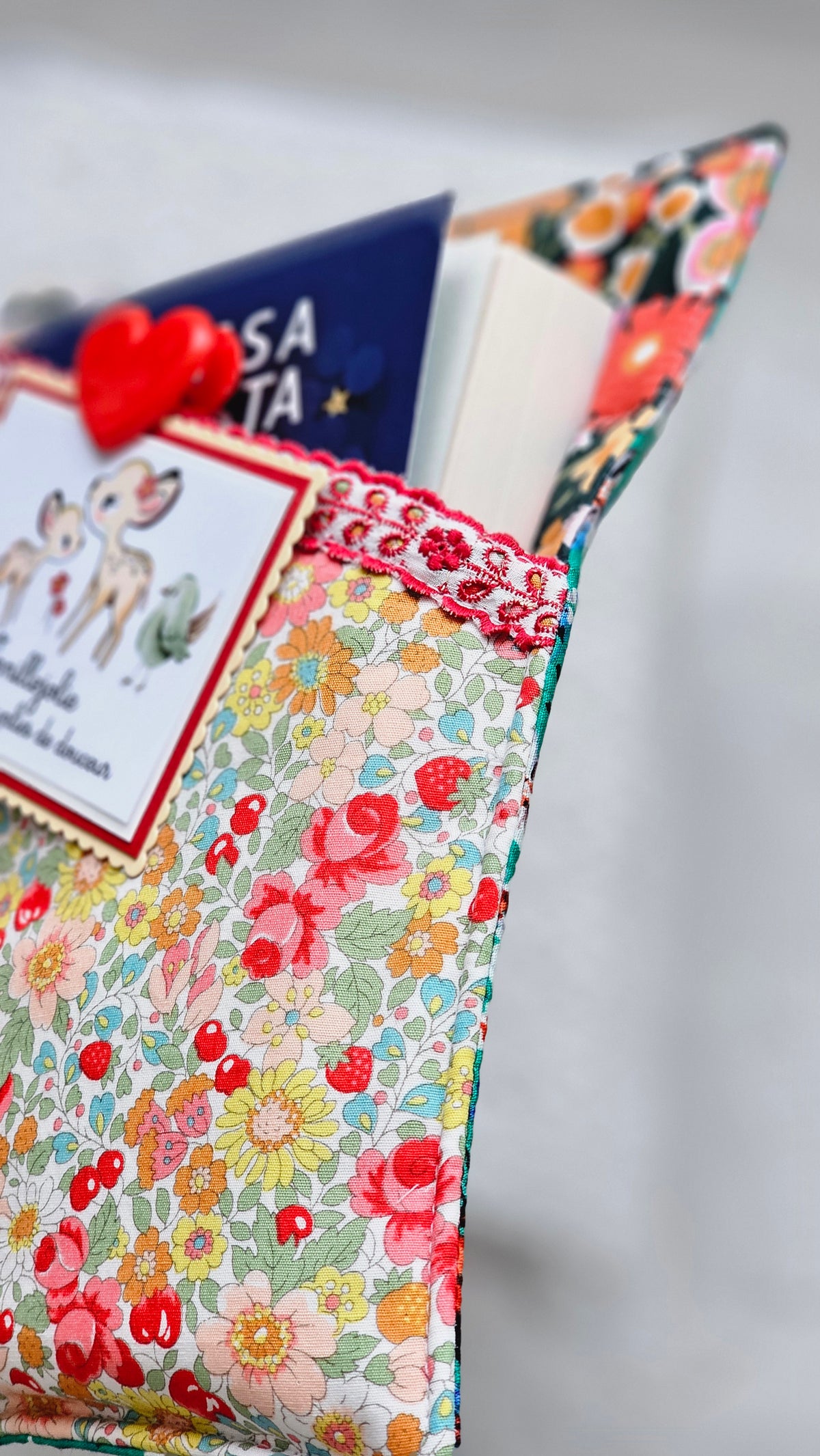 Pochette tissu livre de poche