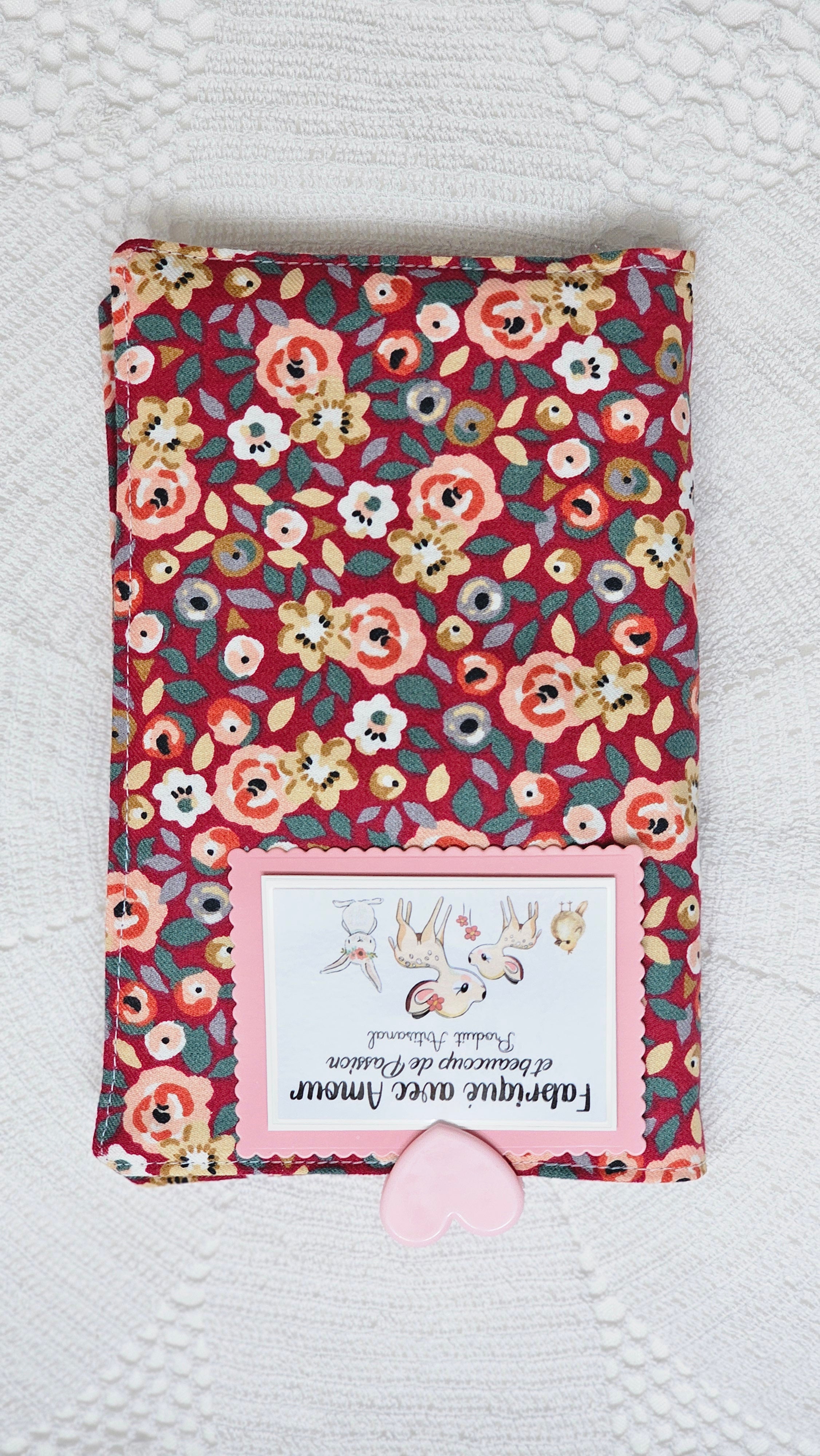 Housse tissu pour livre de poche