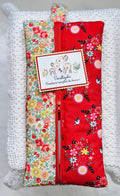 Longue trousse tissu fleuri