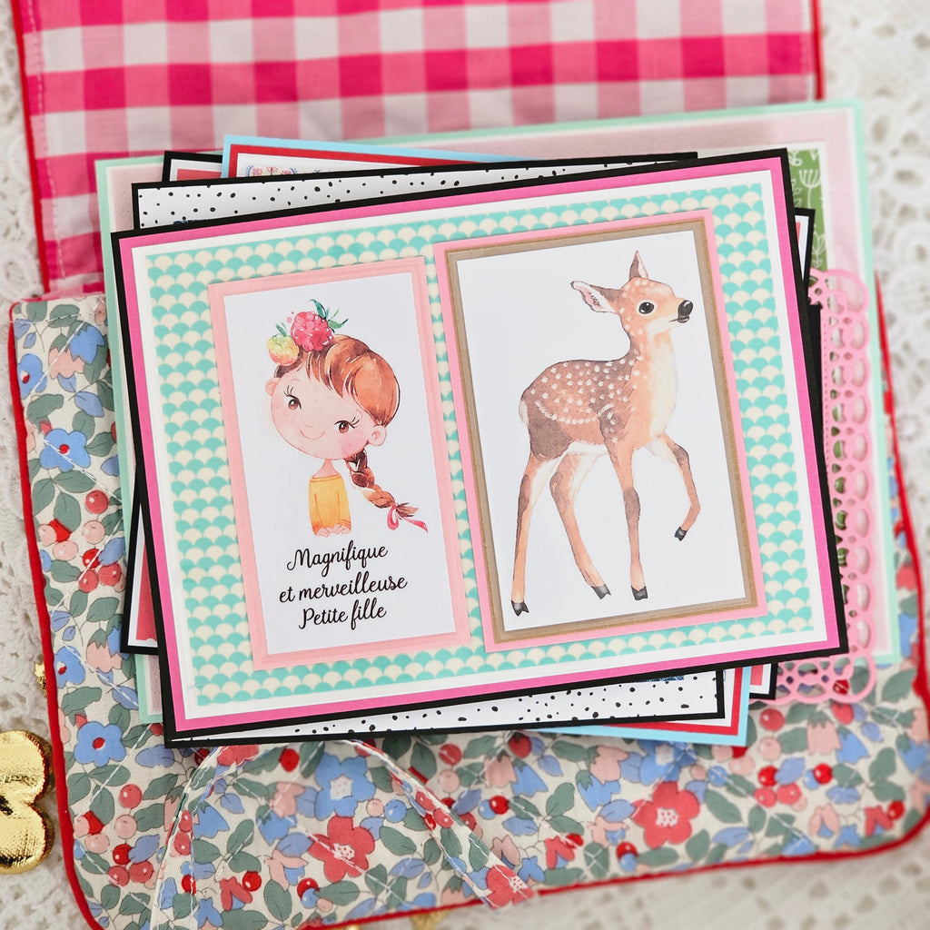 Pochette matelassée et cartes