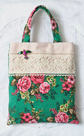 Sac tote bag tissu vintage
