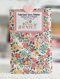 Housse tissu liberty pour livre de poche