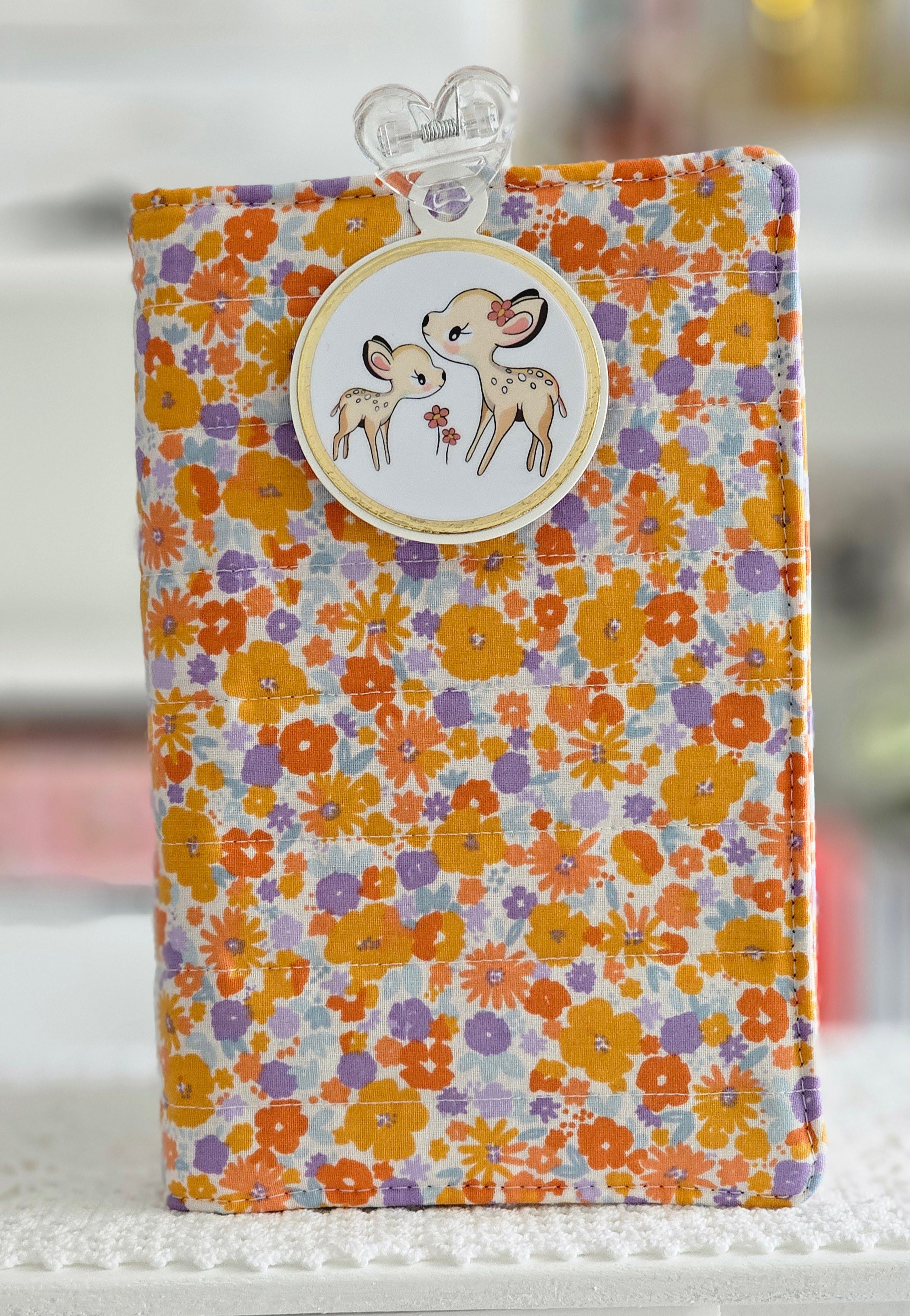 Housse tissu pour livre de poche