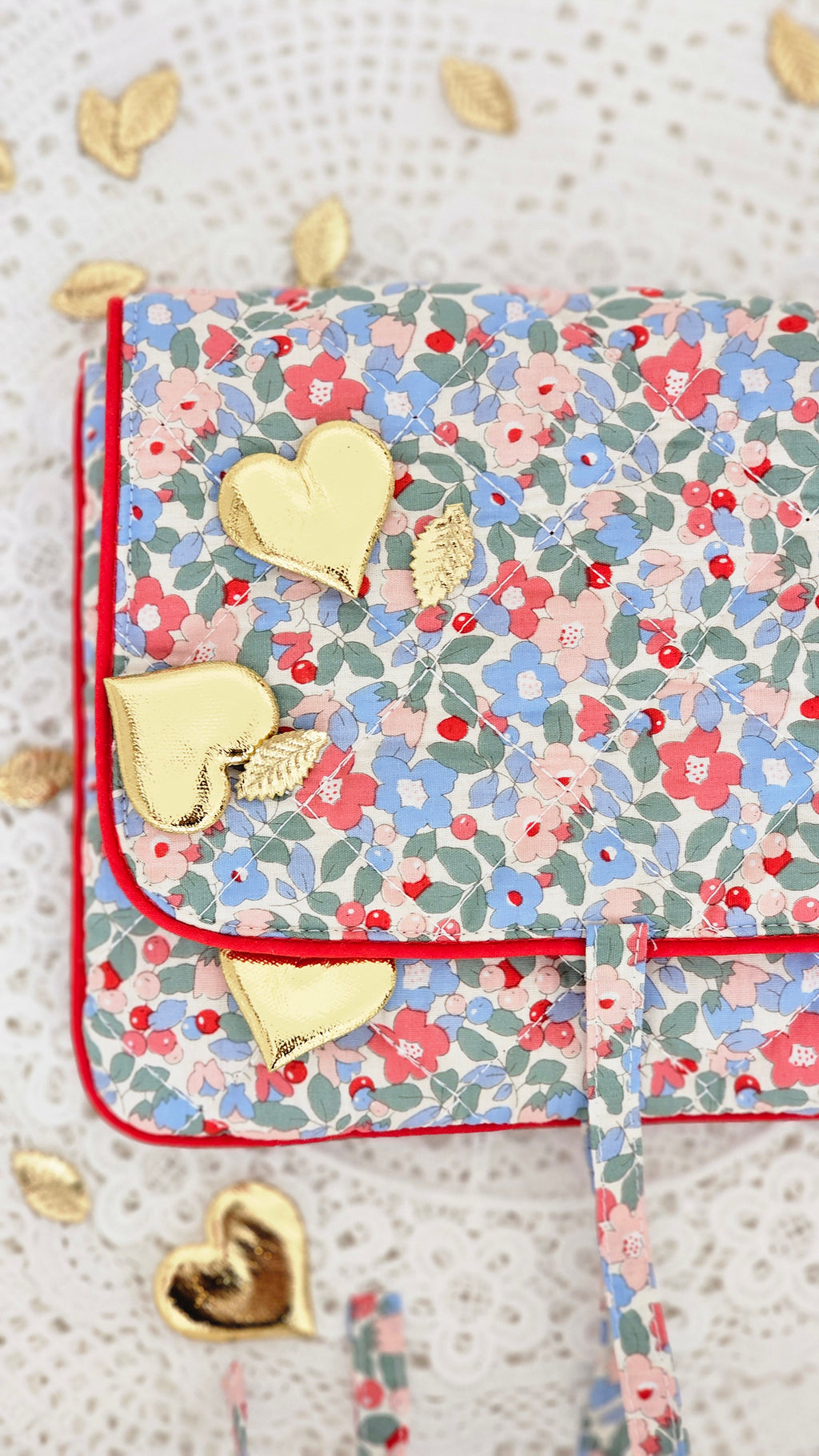 Pochette matelassée et cartes