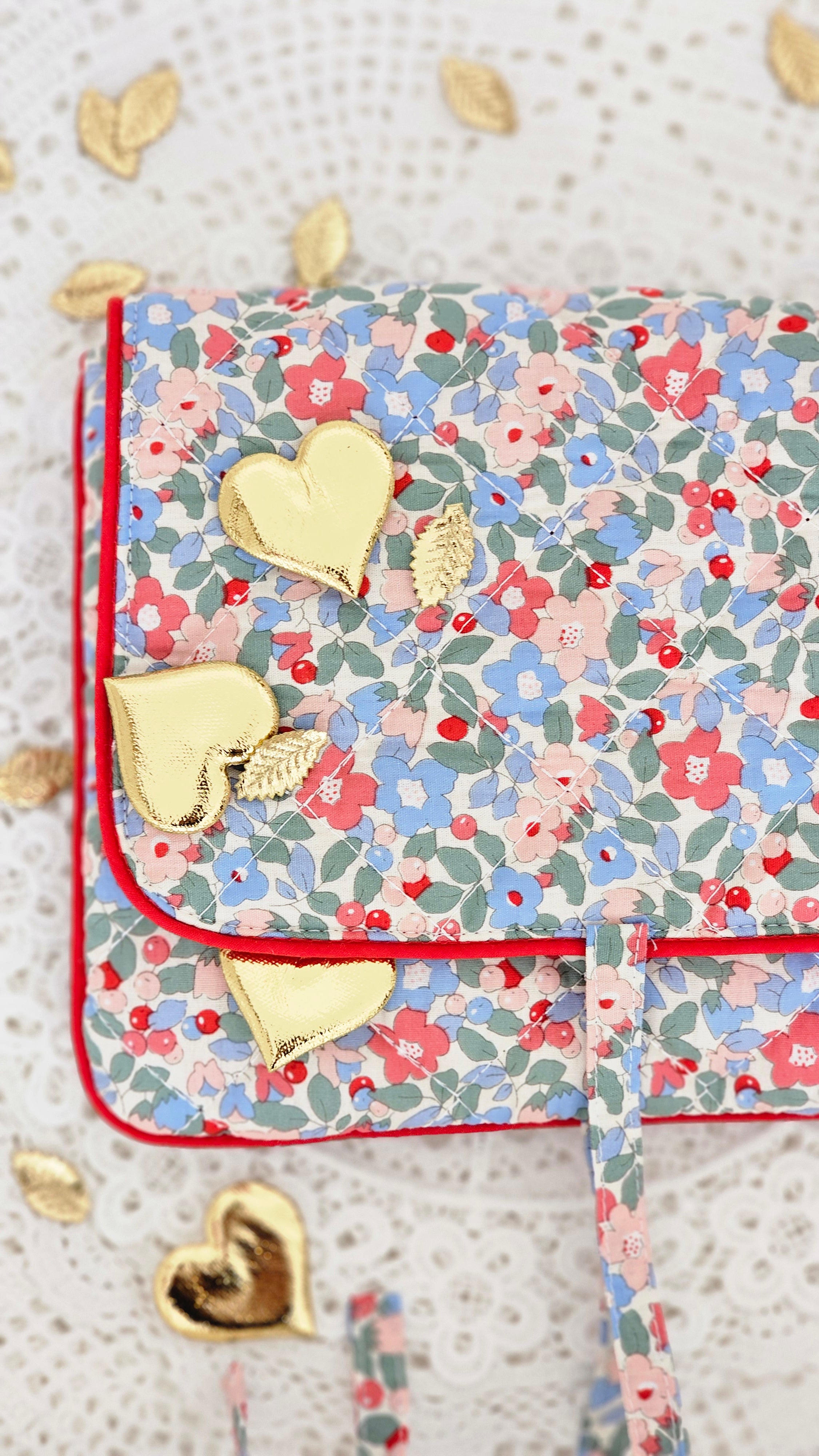 Pochette matelassée et cartes