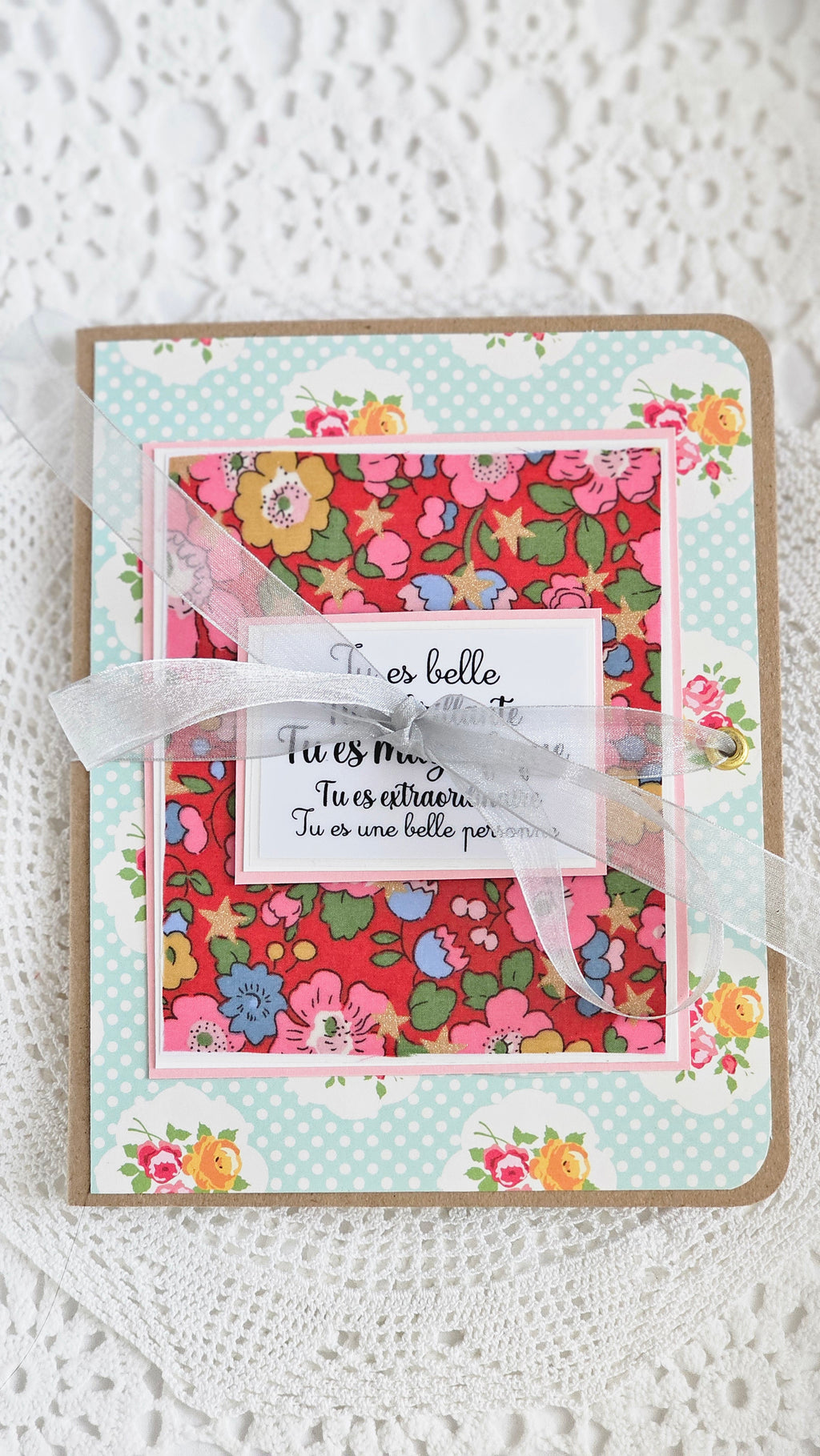 Carte double liberty rouge