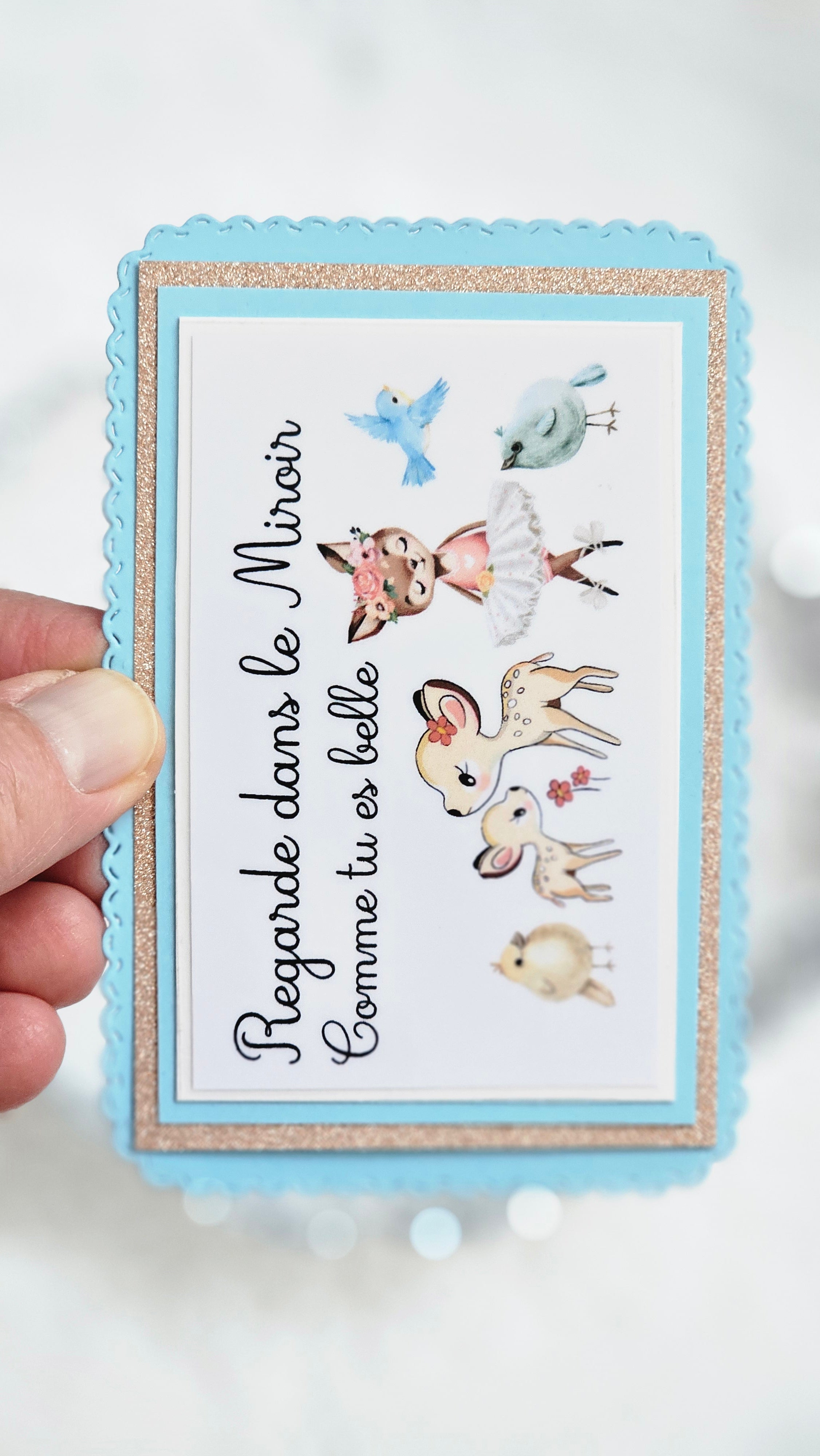 Miroir de poche Liberty et carte