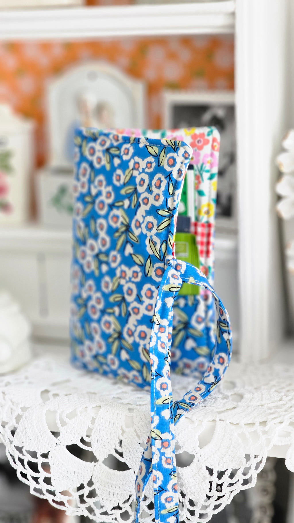Porte sachets de thé en tissu