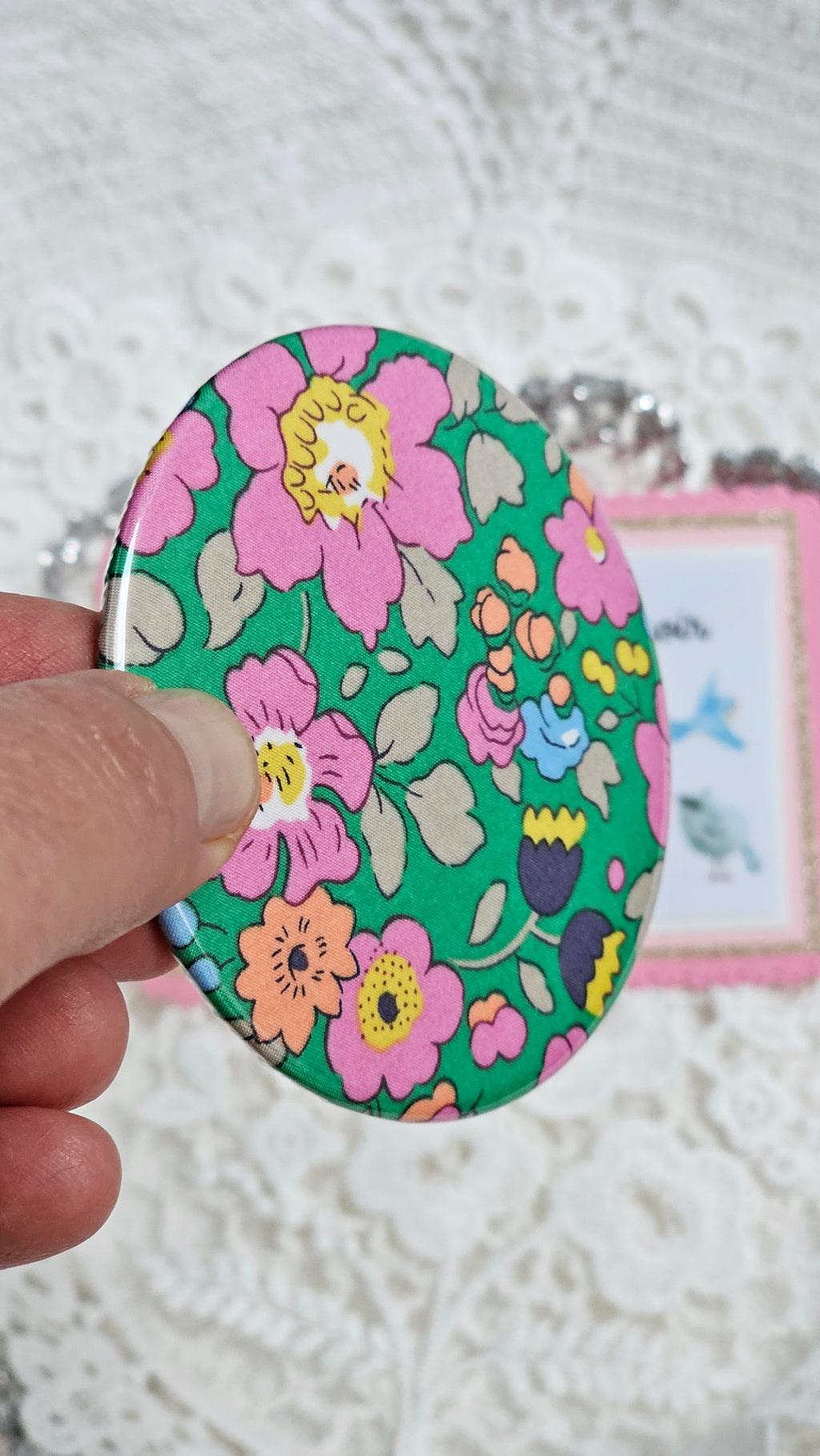 Miroir de poche Liberty et carte